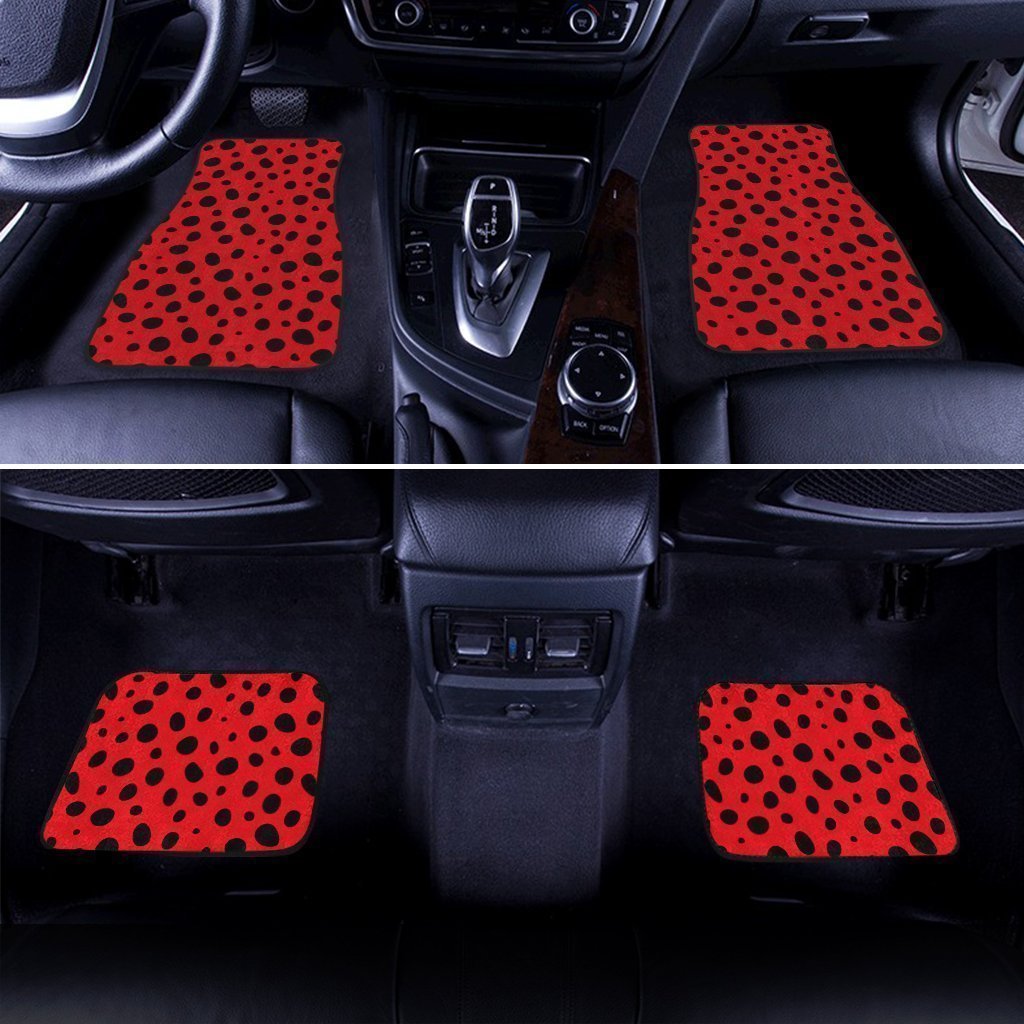 Ladybug Red Black Car Floor Mats Custom Printed Car Accessories - Gearcarcover - 1