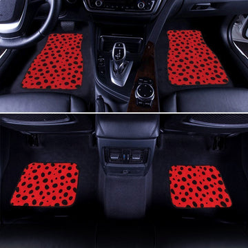 Ladybug Red Black Car Floor Mats Custom Printed Car Accessories - Gearcarcover - 1