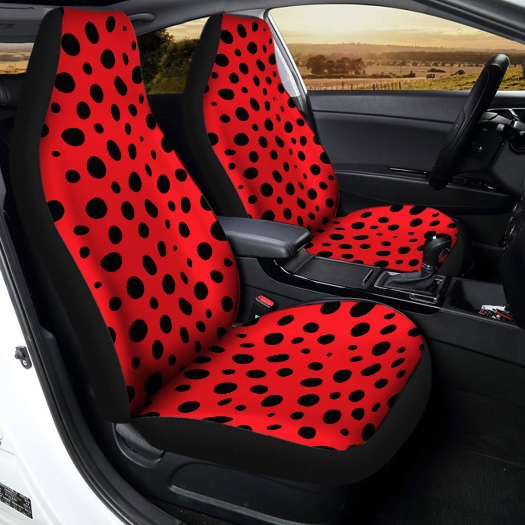 Ladybug Red Black Car Seat Covers Custom Car Accessories - Gearcarcover - 2