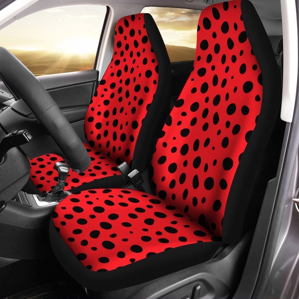 Ladybug Red Black Car Seat Covers Custom Car Accessories - Gearcarcover - 1