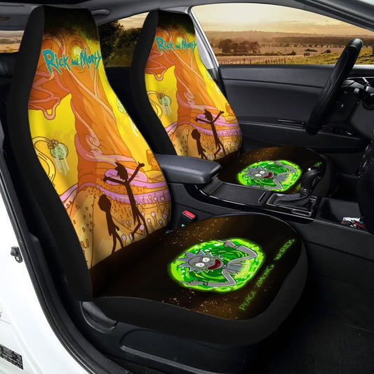 Landscape Rick And Morty Car Seat Covers Set Of 2 - Gearcarcover - 2