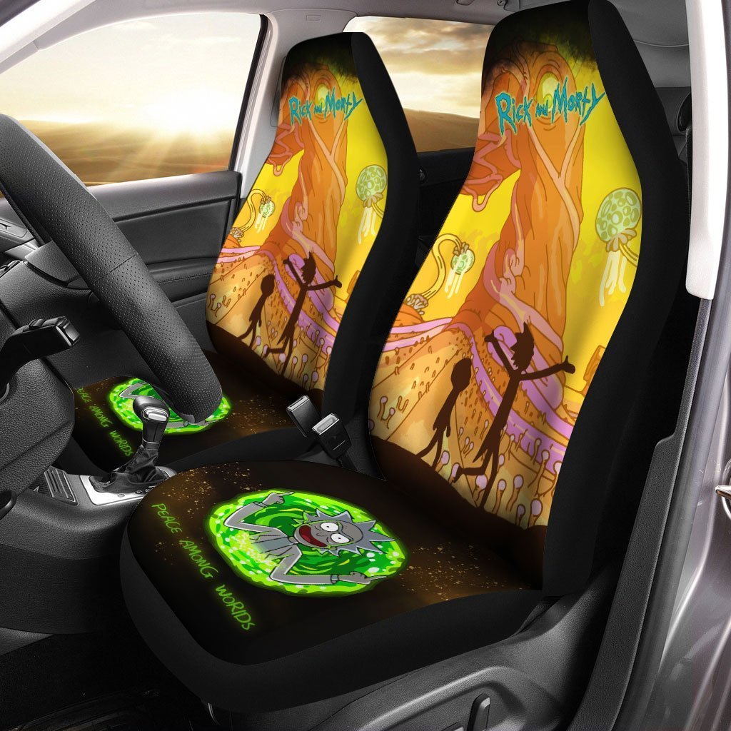 Landscape Rick And Morty Car Seat Covers Set Of 2 - Gearcarcover - 1