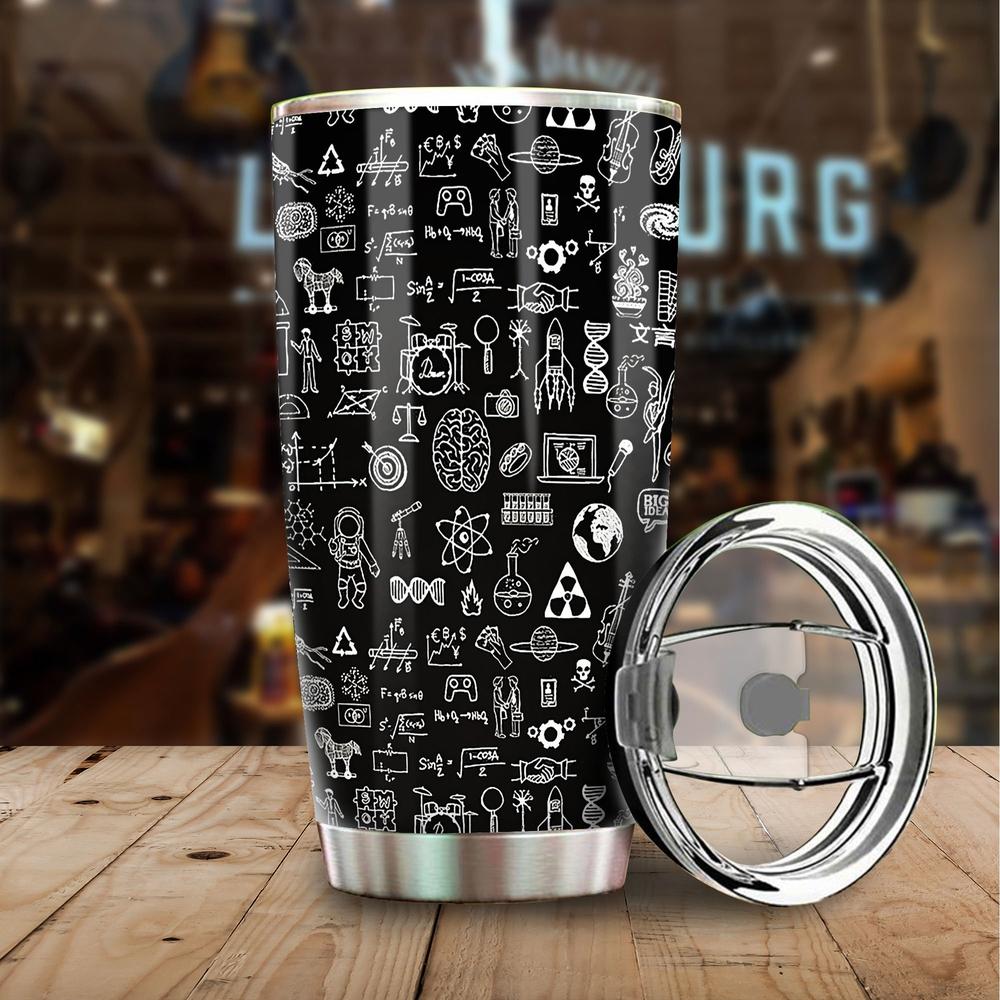 Language Diagrams Pattern Sciences Tumbler Stainless Steel - Gearcarcover - 1