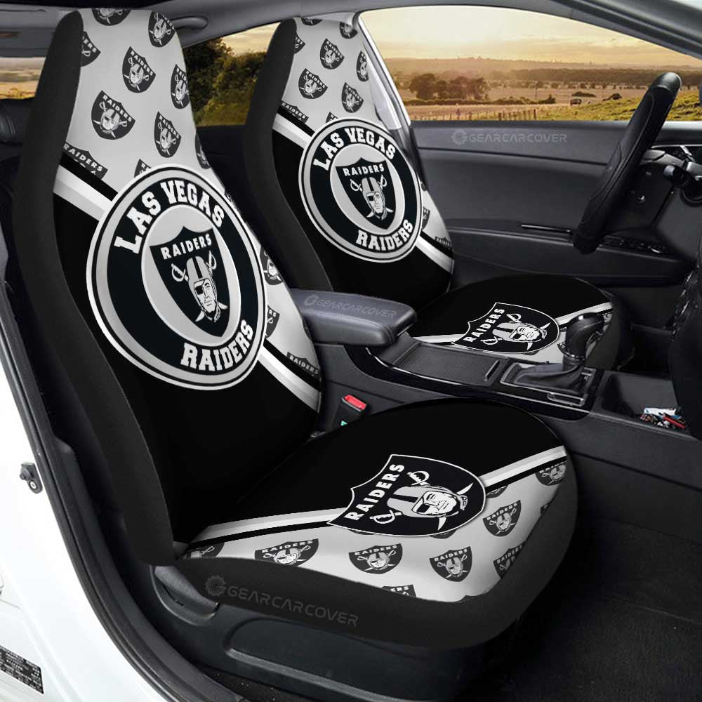 Las Vegas Raiders Car Seat Covers Custom Car Accessories For Fans - Gearcarcover - 1