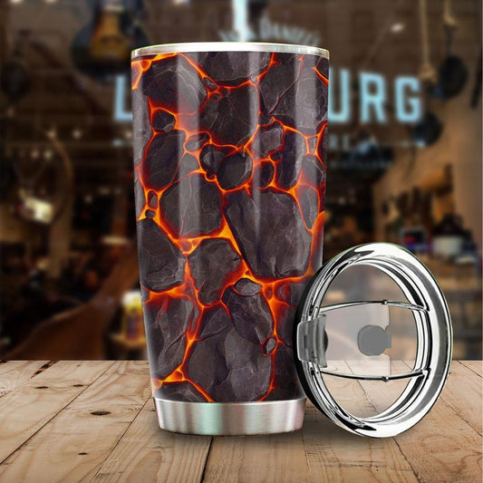 Lava Rock Tumbler Stainless Steel Pattern - Gearcarcover - 2
