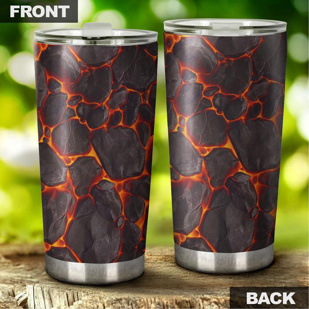Lava Rock Tumbler Stainless Steel Pattern - Gearcarcover - 3