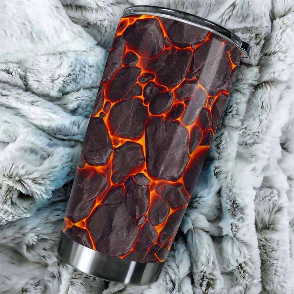 Lava Rock Tumbler Stainless Steel Pattern - Gearcarcover - 1
