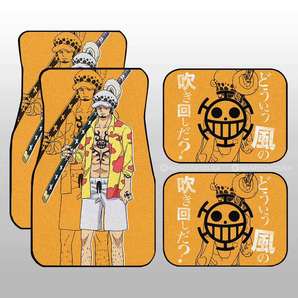 Law Film Red Car Floor Mats Custom One Piece Anime Car Accessories - Gearcarcover - 3