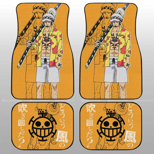 Law Film Red Car Floor Mats Custom One Piece Anime Car Accessories - Gearcarcover - 1