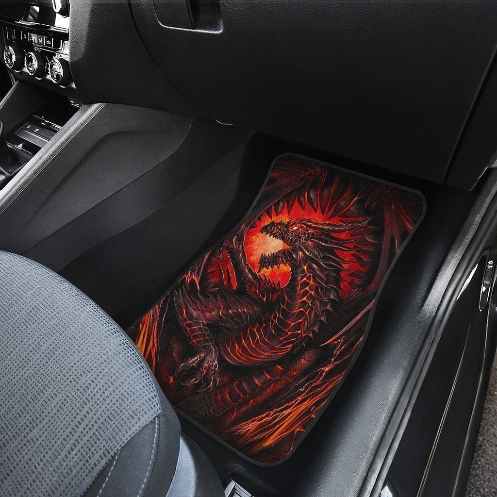 Legendary Creature Dragon Car Floor Mats Custom Cool Car Accessories Gift Idea - Gearcarcover - 4