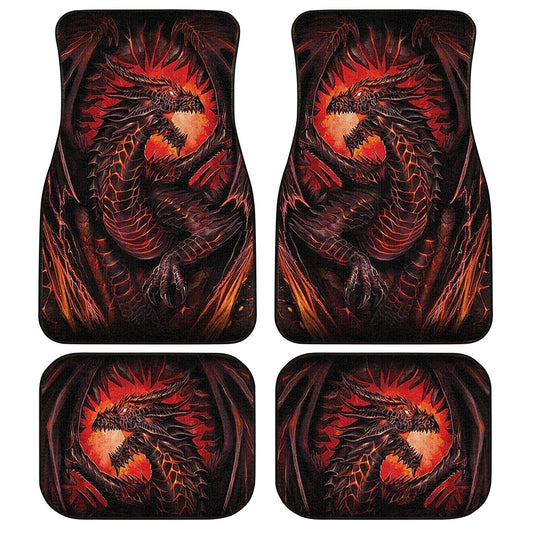 Legendary Creature Dragon Car Floor Mats Custom Cool Car Accessories Gift Idea - Gearcarcover - 1