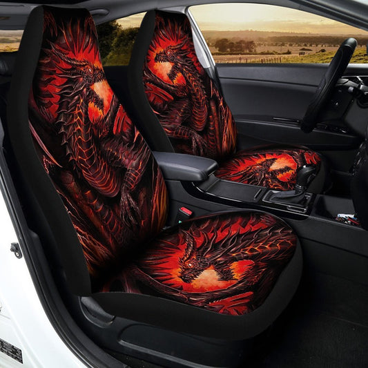 Legendary Creature Dragon Car Seat Covers Custom Gift Idea - Gearcarcover - 2