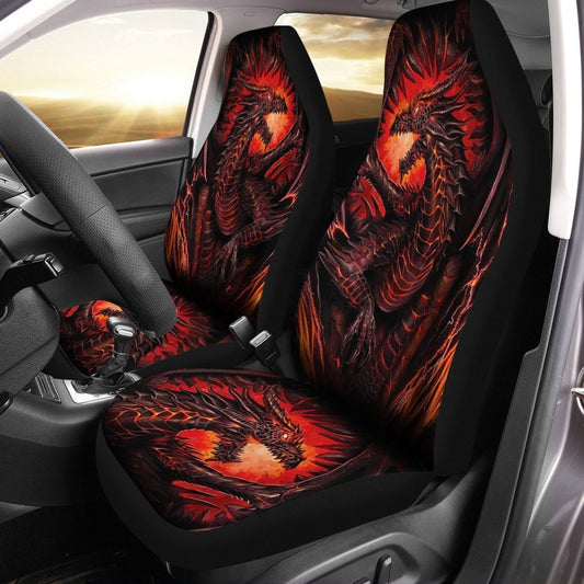Legendary Creature Dragon Car Seat Covers Custom Gift Idea - Gearcarcover - 1