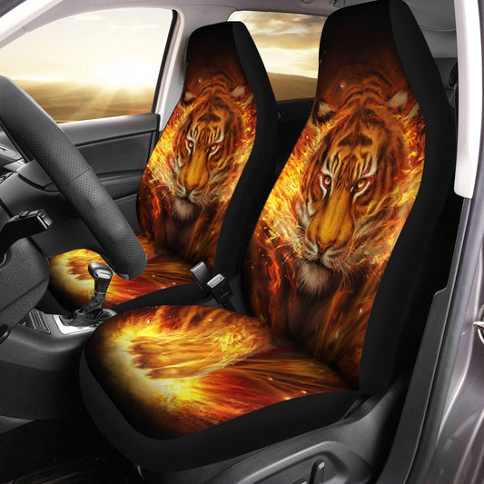 Legendary Tiger Car Seat Covers Custom Tiger Car Interior Accessories - Gearcarcover - 2