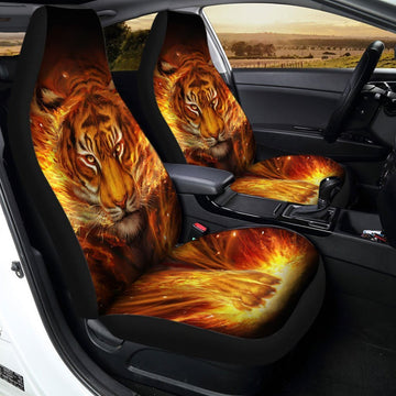 Legendary Tiger Car Seat Covers Custom Tiger Car Interior Accessories - Gearcarcover - 1