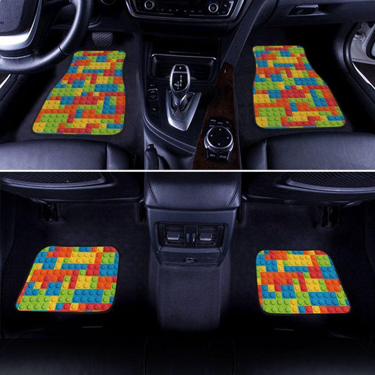 Lego Pattern Car Floor Mats Custom Car Accessories - Gearcarcover - 1