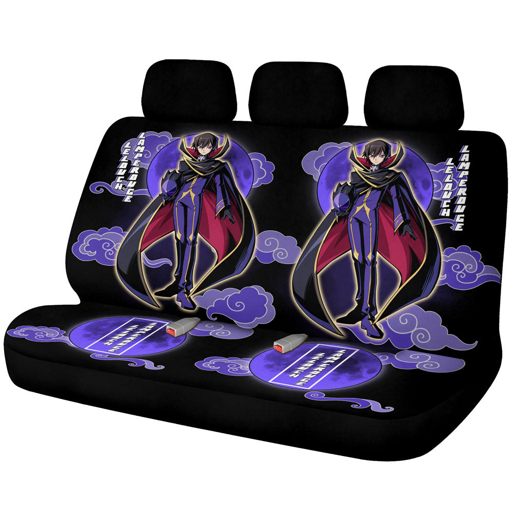 Lelouch Lamperouge Car Back Seat Covers Custom Code Geass Anime Car Accessories - Gearcarcover - 1