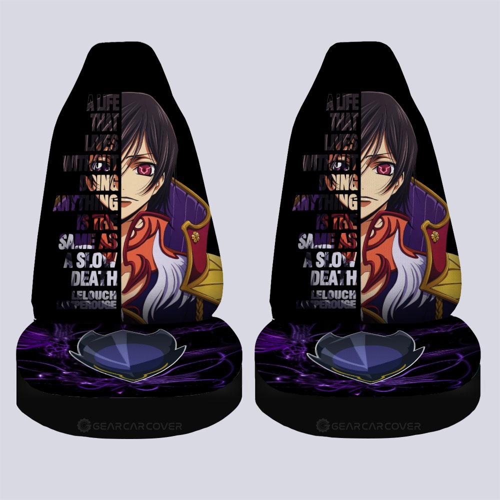 Lelouch Lamperouge Car Seat Covers Custom Code Geass Anime Car Accessories - Gearcarcover - 4