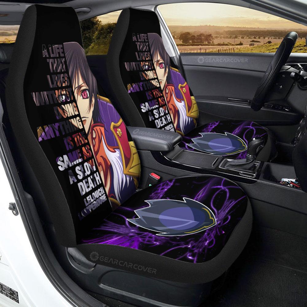 Lelouch Lamperouge Car Seat Covers Custom Code Geass Anime Car Accessories - Gearcarcover - 1