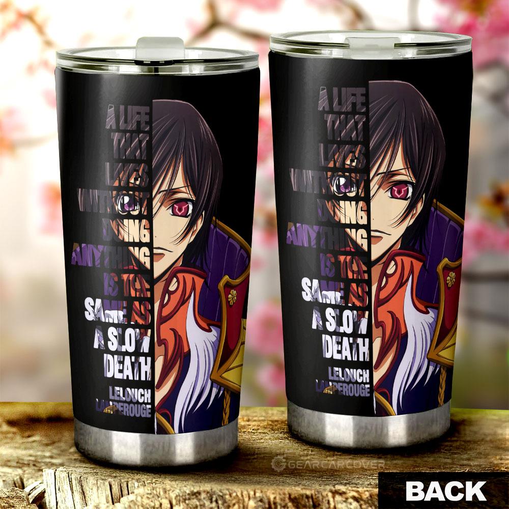 Lelouch Lamperouge Tumbler Cup Custom Code Geass Anime Car Accessories - Gearcarcover - 3