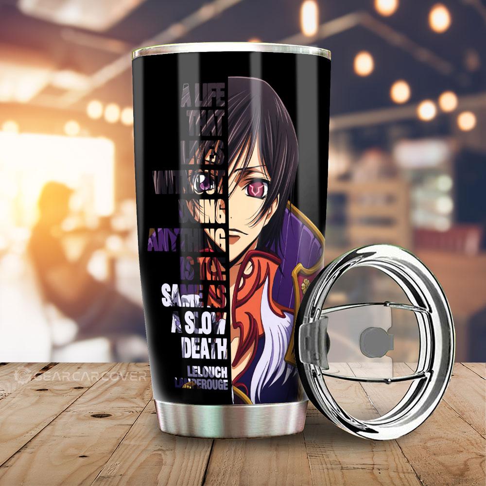 Lelouch Lamperouge Tumbler Cup Custom Code Geass Anime Car Accessories - Gearcarcover - 1