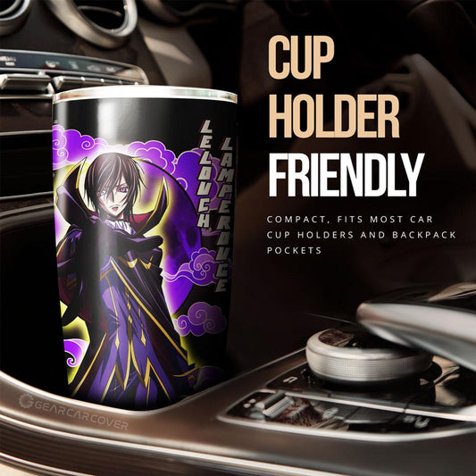 Lelouch Lamperouge Tumbler Cup Custom One Punch Man Anime Car Accessories - Gearcarcover - 2