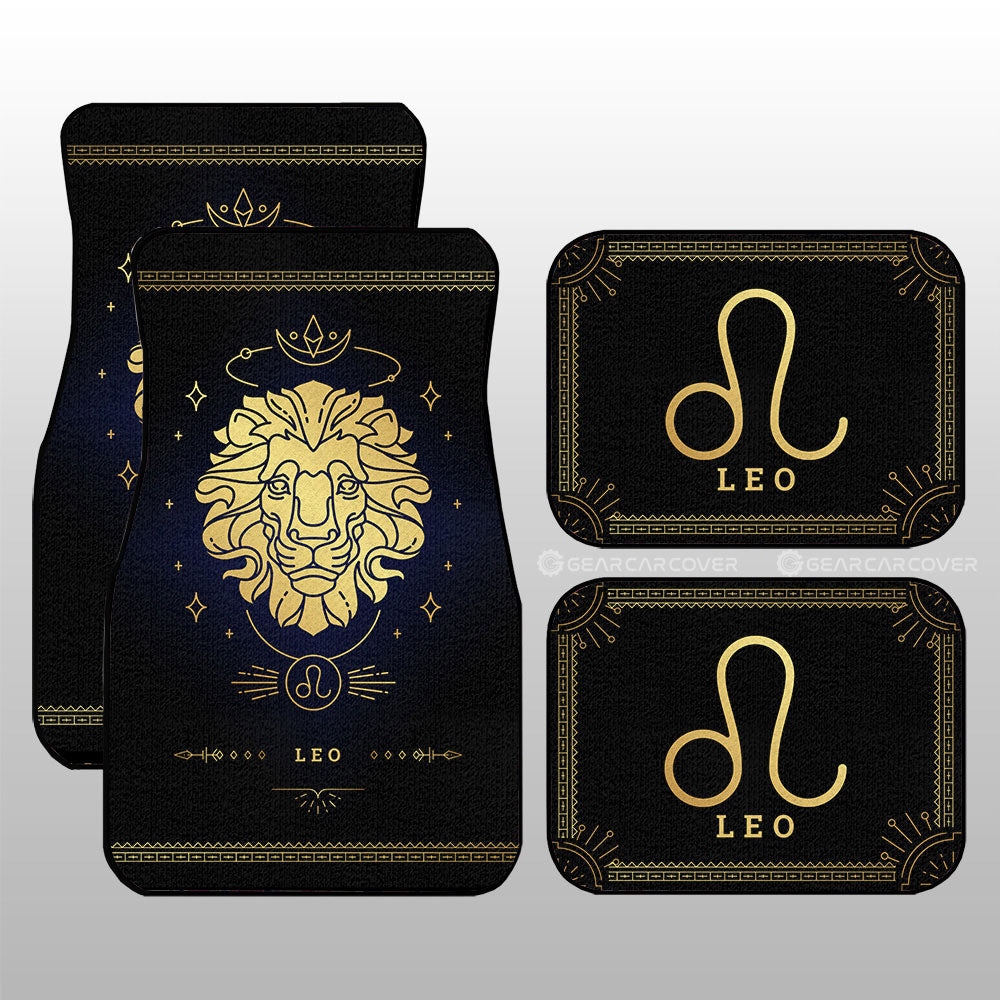 Leo Car Floor Mats Custom Zodiac Car Accessories - Gearcarcover - 3