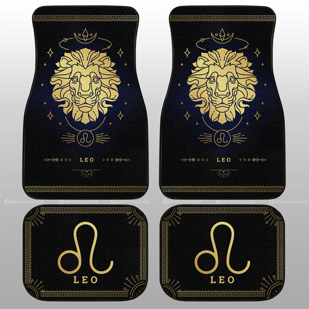 Leo Car Floor Mats Custom Zodiac Car Accessories - Gearcarcover - 1