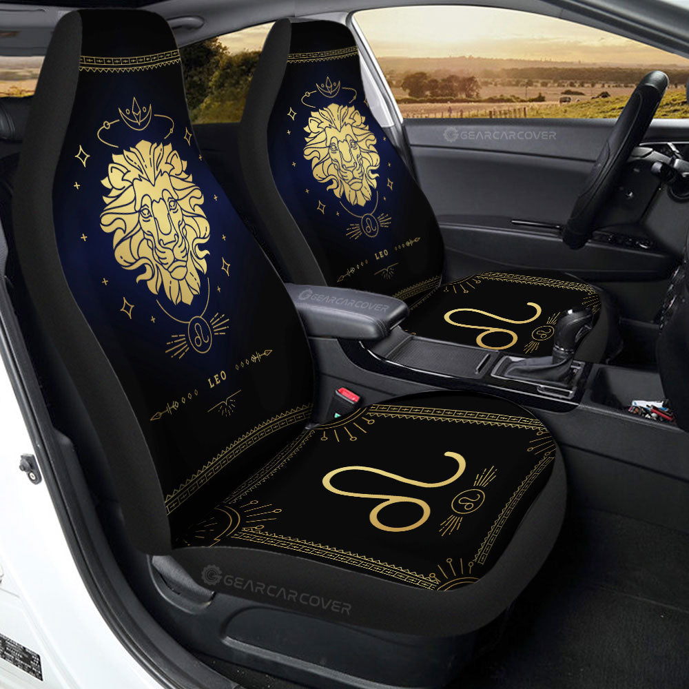 Leo Car Seat Covers Custom Zodiac Car Accessories - Gearcarcover - 3