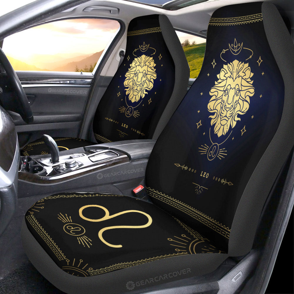 Leo Car Seat Covers Custom Zodiac Car Accessories - Gearcarcover - 4