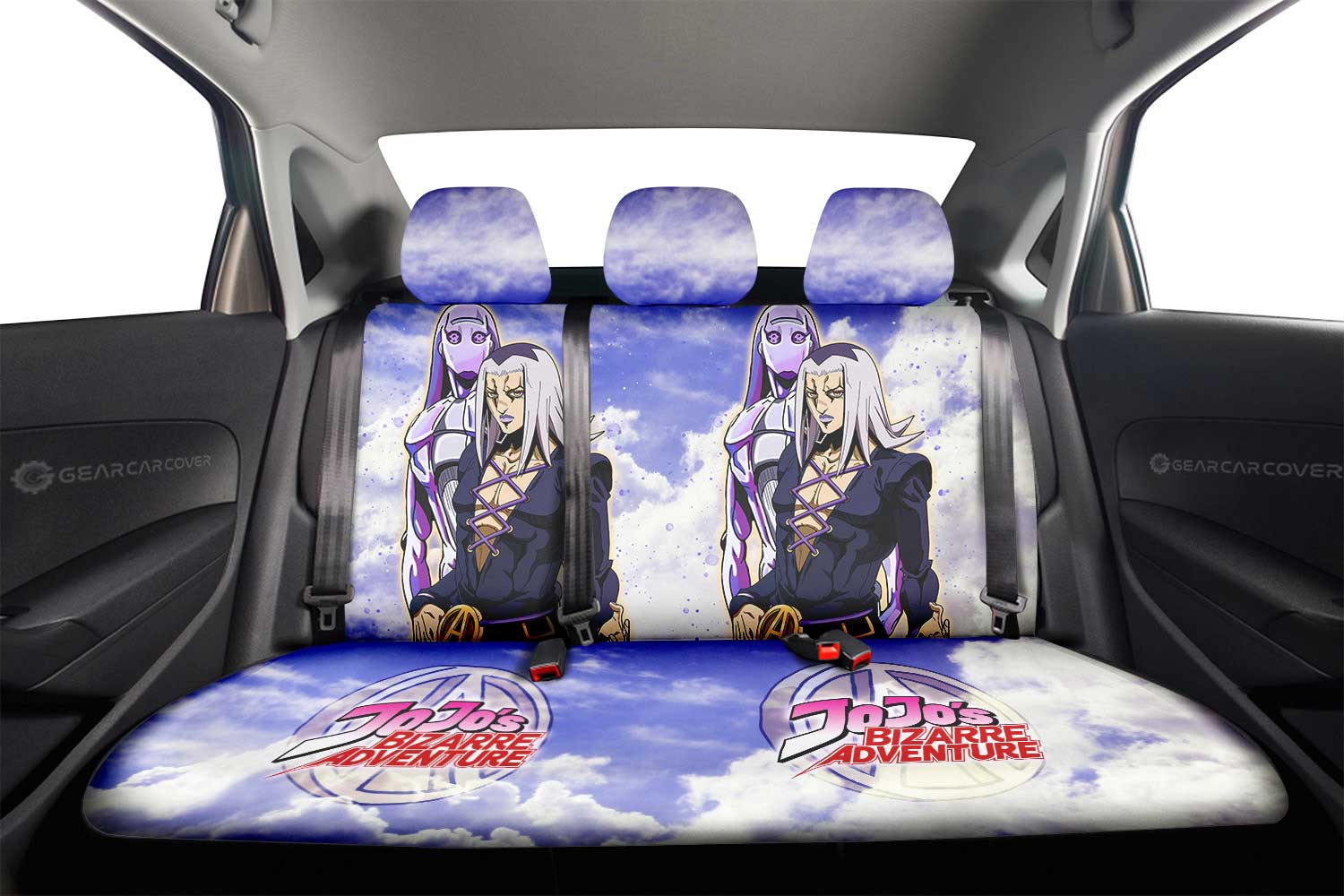 Leone Abbacchio Car Back Seat Cover Custom Jojo's Bizarre Adventures Anime - Gearcarcover - 2