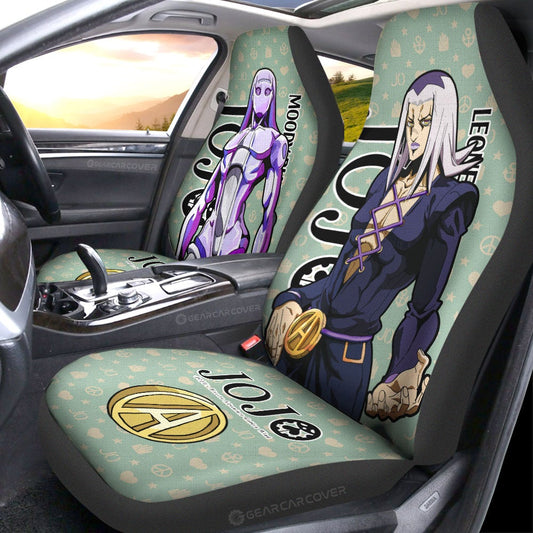 Leone Abbacchio Car Seat Covers Custom JoJo's Bizarre Adventure Anime Car Accessories - Gearcarcover - 2