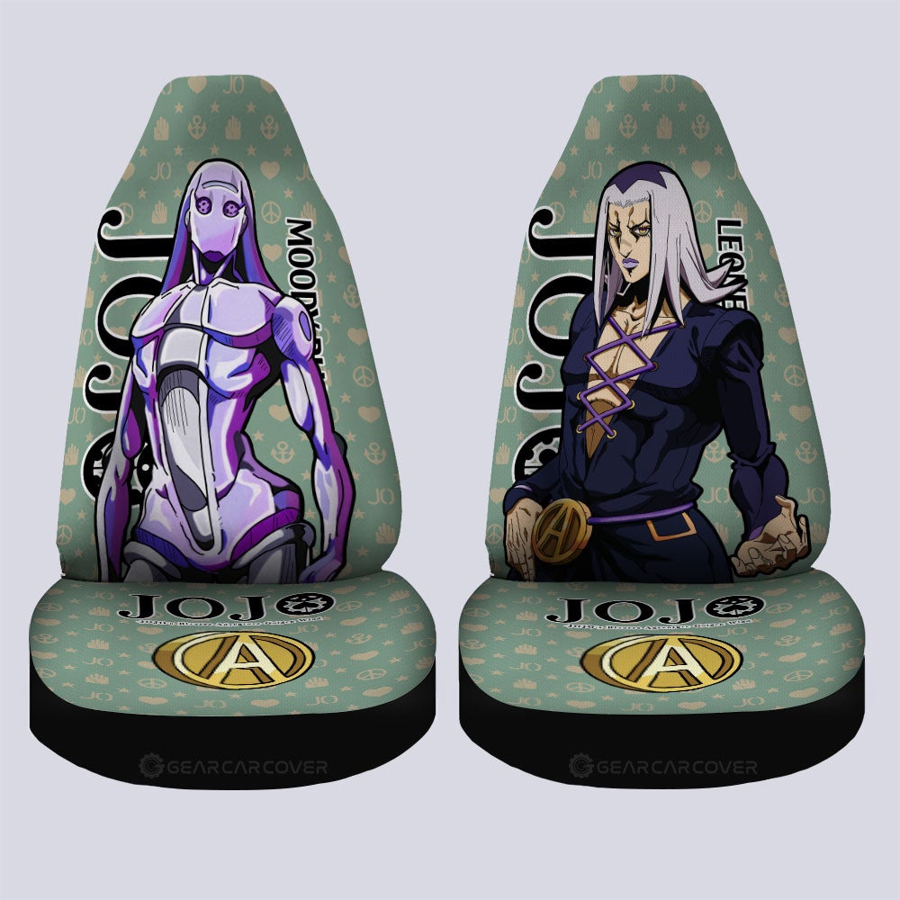 Leone Abbacchio Car Seat Covers Custom JoJo's Bizarre Adventure Anime Car Accessories - Gearcarcover - 4