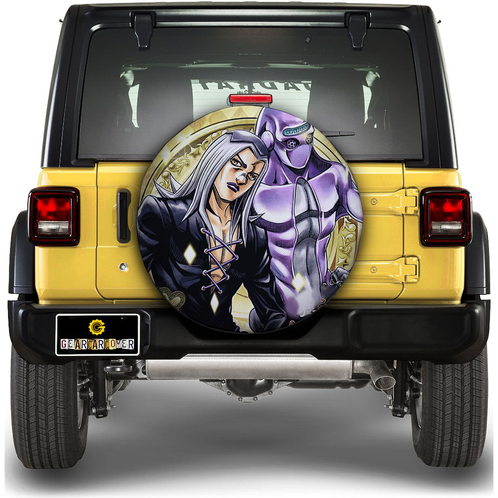 Leone Abbacchio Spare Tire Covers Custom JoJo's Bizarre Adventure Anime Car Accessories - Gearcarcover - 1