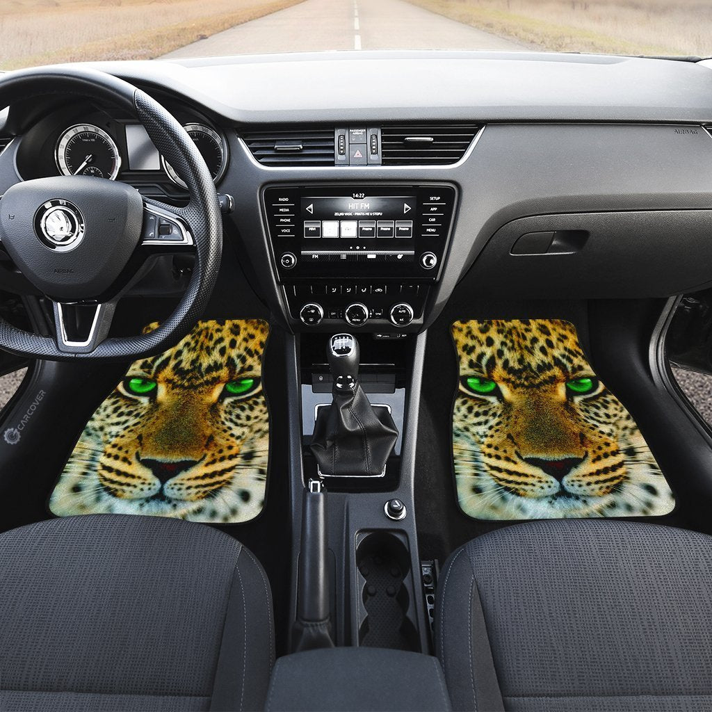 Leopard Car Floor Mats Custom Wild Animal Car Interior Accessories - Gearcarcover - 3