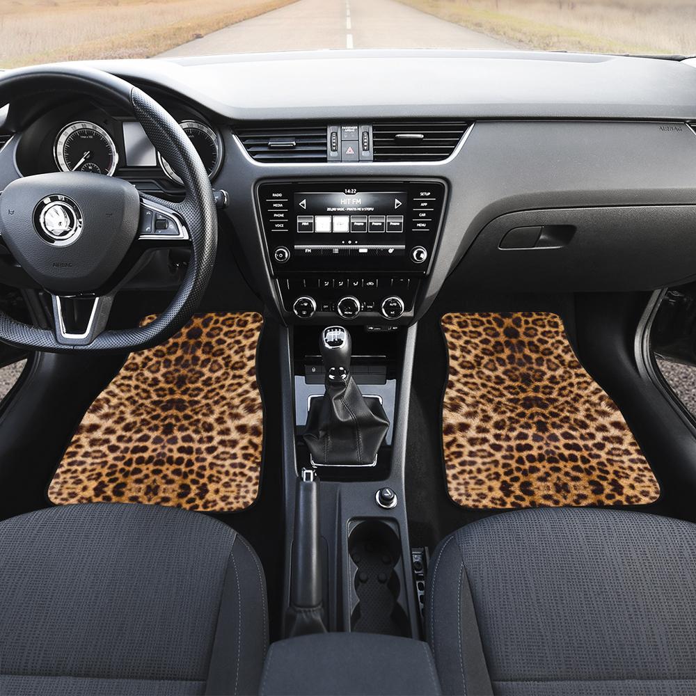 Leopard Car Floor Mats Printed Custom Animal Skin Car Accessories - Gearcarcover - 2