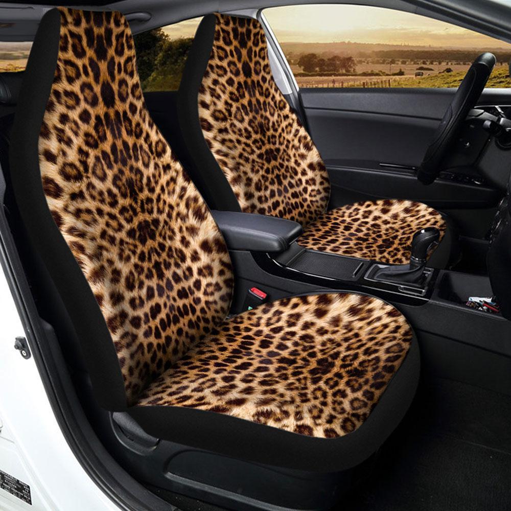 Leopard Skin Car Seat Covers Custom Printed Animal Car Accessories - Gearcarcover - 3