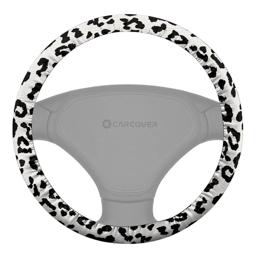 Leopard Steering Wheel Cover Custom Animal Skin Printed Car Interior Accessories - Gearcarcover - 1