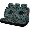 Leopard Sunflower Car Back Seat Cover Custom Car Decoration - Gearcarcover - 1