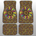 Leopard Sunflower Car Floor Mats Custom Car Accessories - Gearcarcover - 2