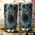 Leopard Sunflower Tumbler Cup Custom Car Decoration - Gearcarcover - 3