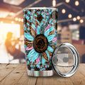 Leopard Tie Dye Sunflower Tumbler Cup Custom Car Decoration - Gearcarcover - 1