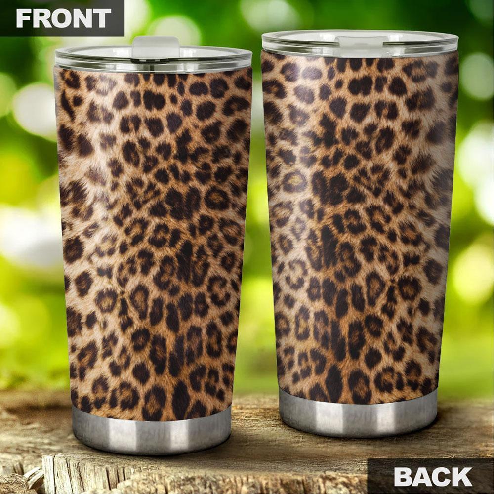 Leopard Tumbler Stainless Steel Skin Pattern - Gearcarcover - 3