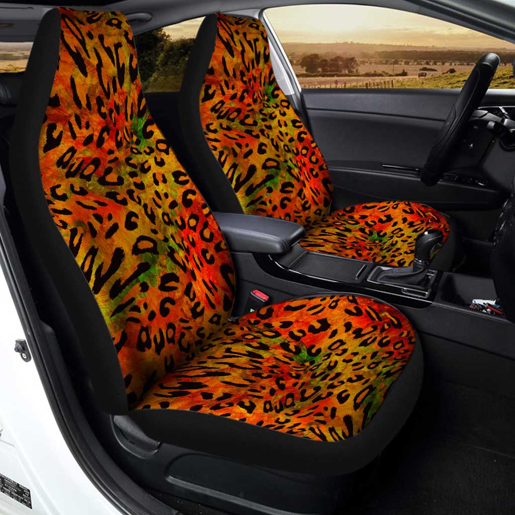 Leopard Wild Cheetah Print Car Seat Covers Custom Animal Skin Pattern Print Car Accessories - Gearcarcover - 2