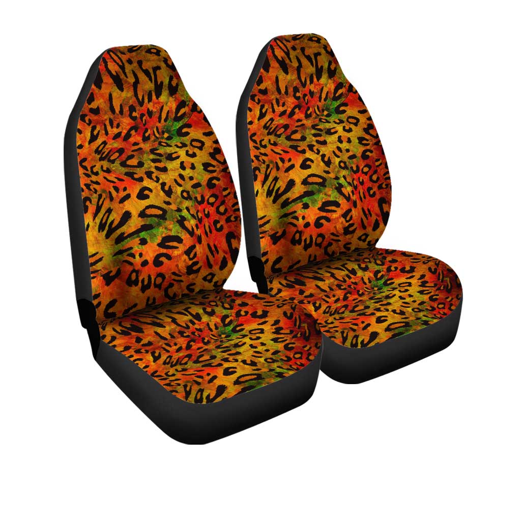 Leopard Wild Cheetah Print Car Seat Covers Custom Animal Skin Pattern Print Car Accessories - Gearcarcover - 3