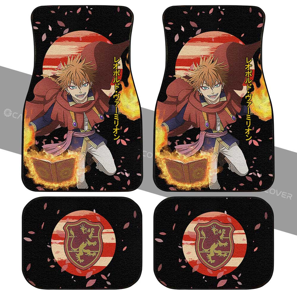 Leopold Vermillion Car Floor Mats Custom Anime Black Clover Car Accessories - Gearcarcover - 2