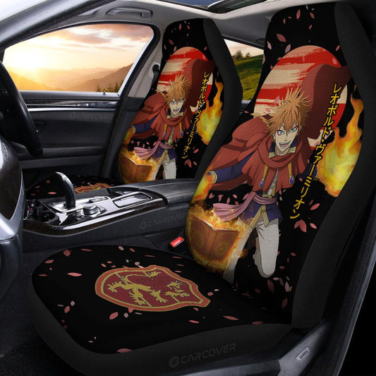 Leopold Vermillion Car Seat Covers Custom Anime Black Clover Car Accessories - Gearcarcover - 2