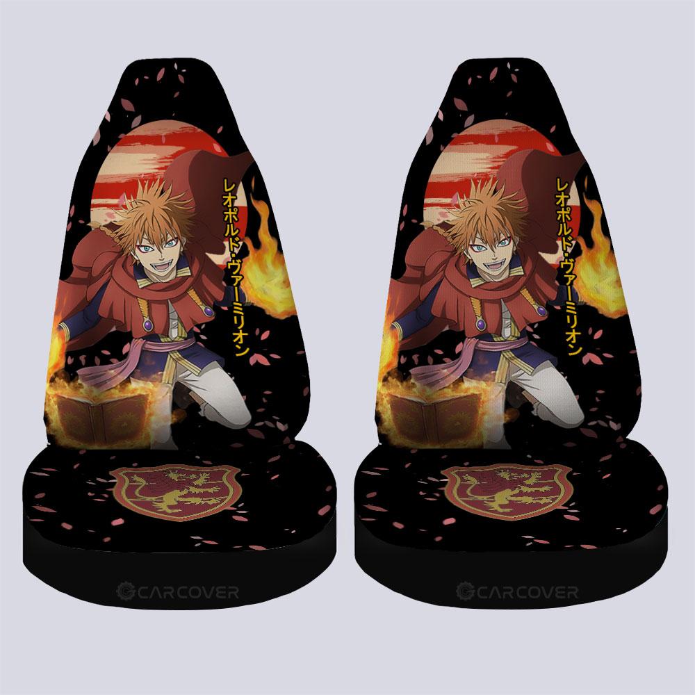 Leopold Vermillion Car Seat Covers Custom Anime Black Clover Car Accessories - Gearcarcover - 4