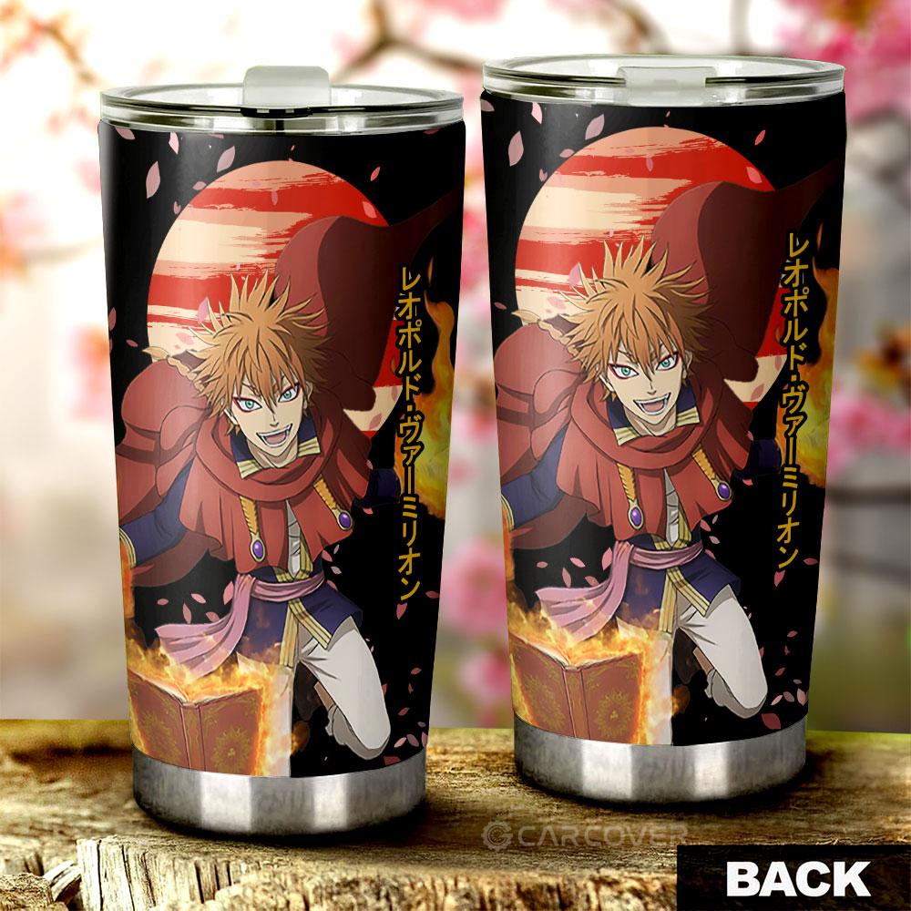 Leopold Vermillion Tumbler Cup Custom Anime Black Clover Car Accessories - Gearcarcover - 3