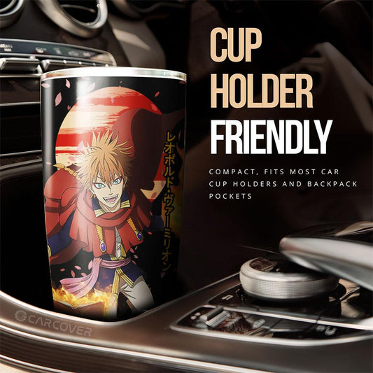 Leopold Vermillion Tumbler Cup Custom Anime Black Clover Car Accessories - Gearcarcover - 2